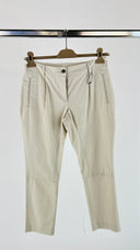 Pantaloni gamba stretta con pince e cartellino Tonello