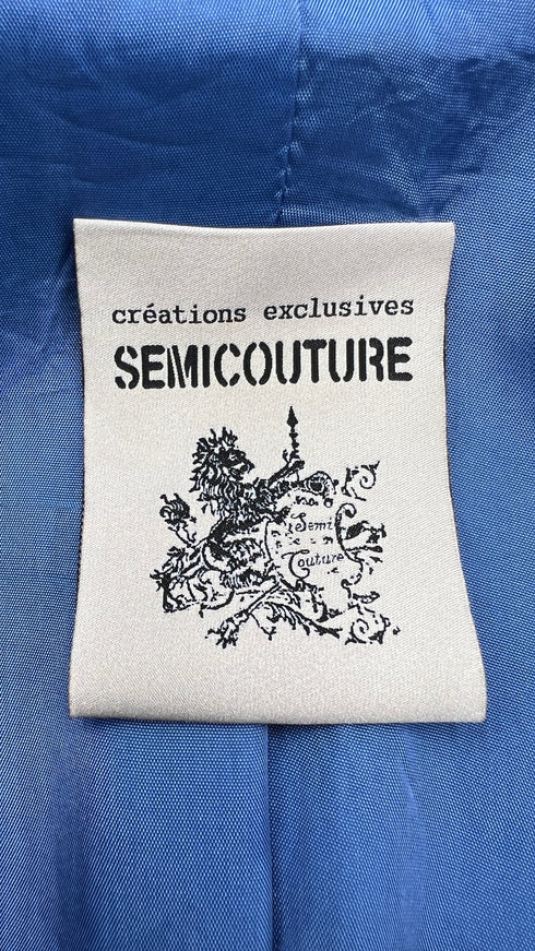 Blazer monopetto azzurro