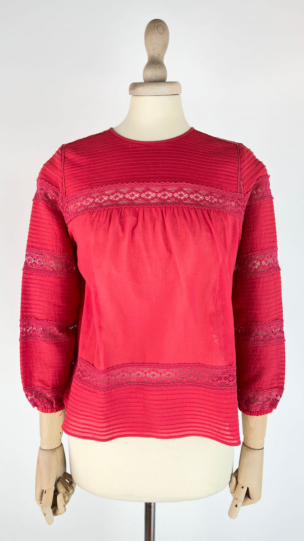 Blusa inserti in pizzo