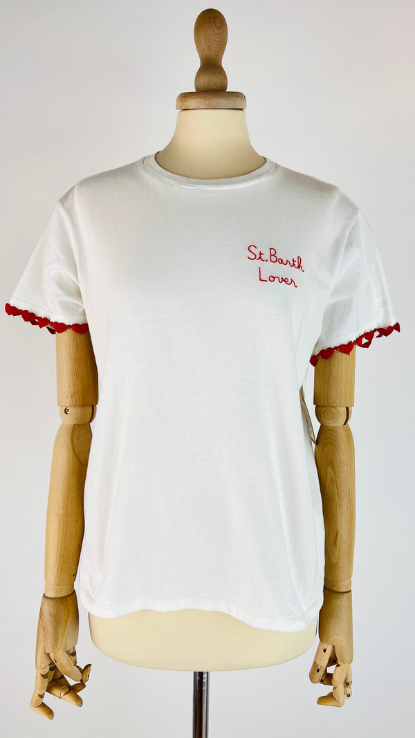 T-shirt logo in cotone