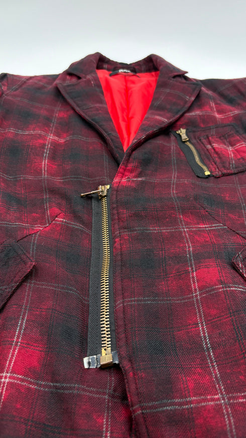 Giacca tartan imbottita