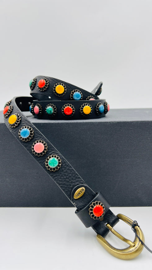 Cintura a fiori con cartellino