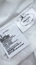 T-shirt basica con cartellino PRADA