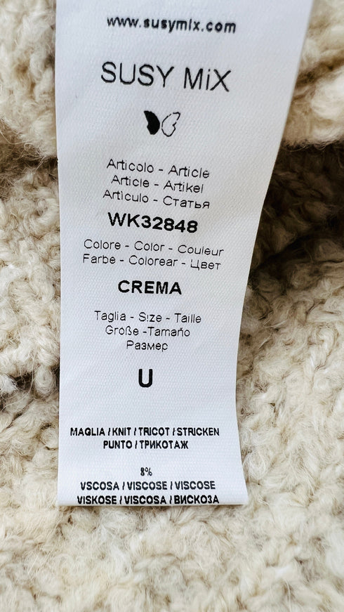 Cardigan corto bouclé