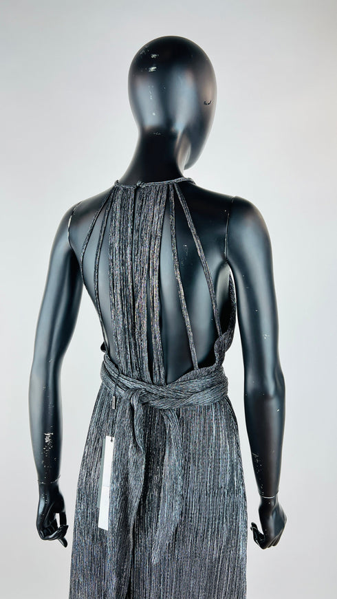 Abito lungo lurex con cartellino