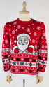 Maglia jacquard Babbo Natale con cartellino