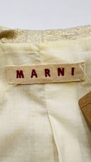 Blazer aperto oro MARNI