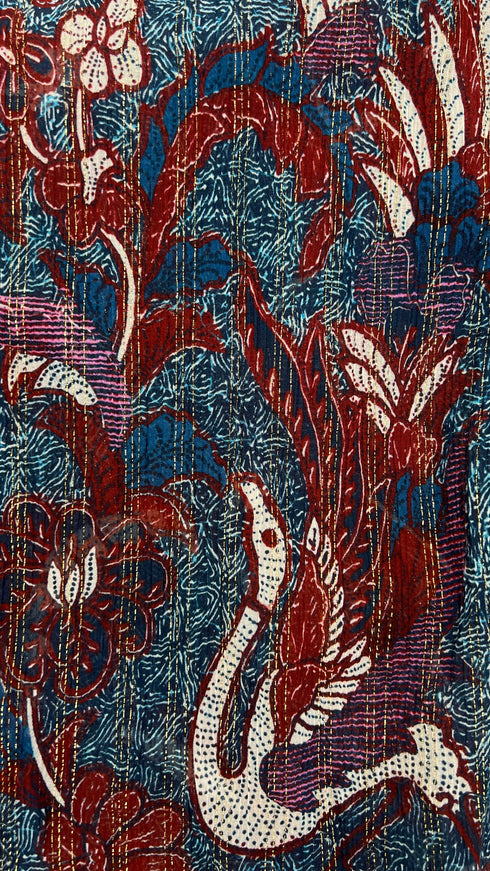 Blua cotone-seta