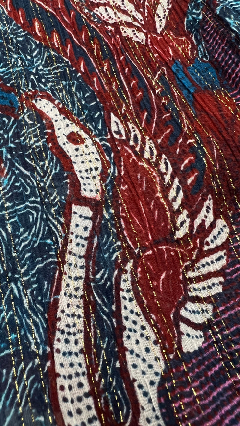 Blua cotone-seta