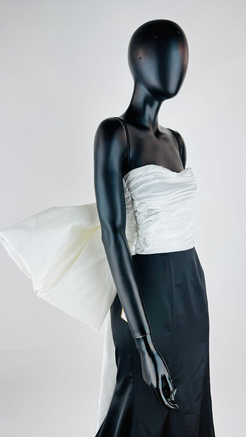 Abito lungo maxi fiocco