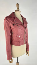 Chiodo in pelle rosa MiCHEAL KORS