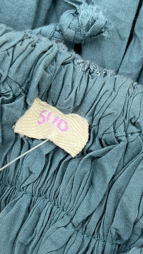 Abito corto scollo crochet