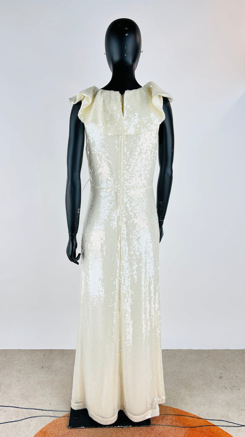 Abito lungo paillettato