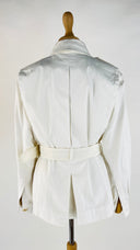 Giacca sahariana bianca Yves Saint Laurent