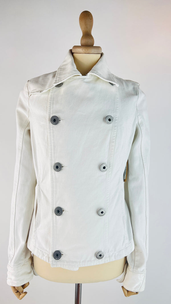 Giacca in denim bianco