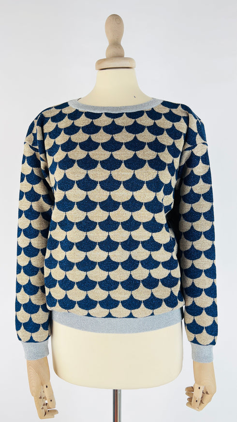 Maglia semicerchi lurex