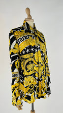 Camicia in seta barocca Versace