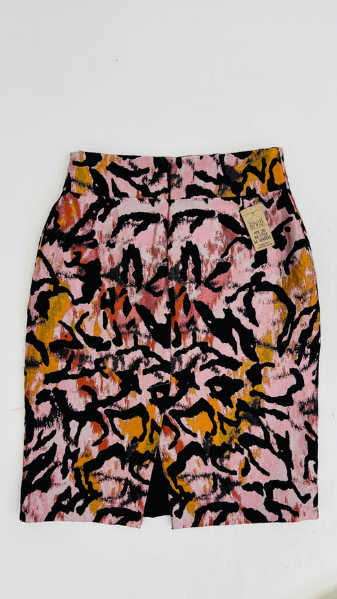 Gonna a tubino animalier