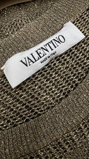 Abito corto dorato Valentino