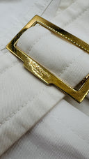 Giacca sahariana bianca Yves Saint Laurent