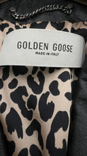 Chiodo in pelle anticato Golden Goose