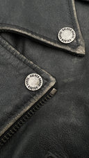Chiodo in pelle anticato Golden Goose