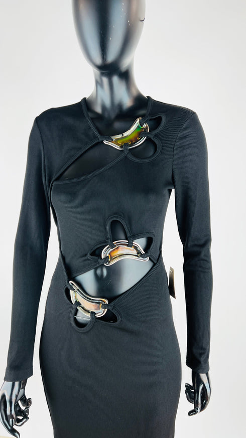 Abito lungo Pre-Fall24 con cartellino