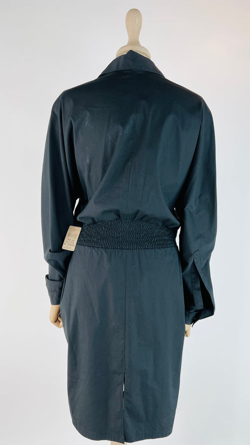 Abito camicia midi nero