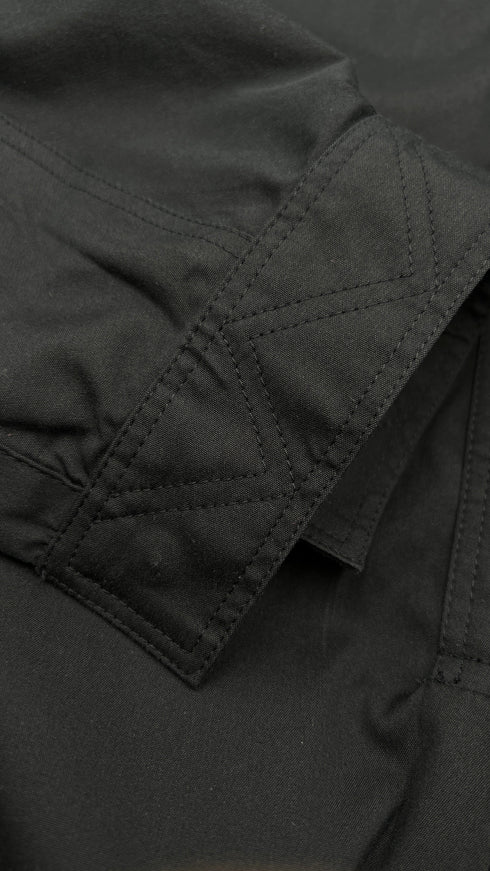 Abito camicia midi nero