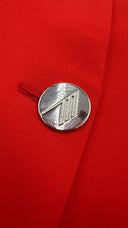 Blazer sagomato rosso The attico