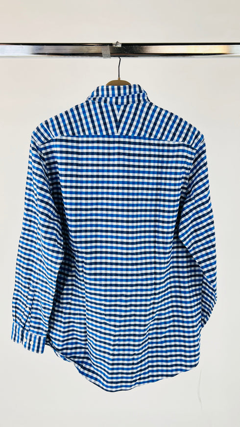 Camicia slim fit blu azzurro