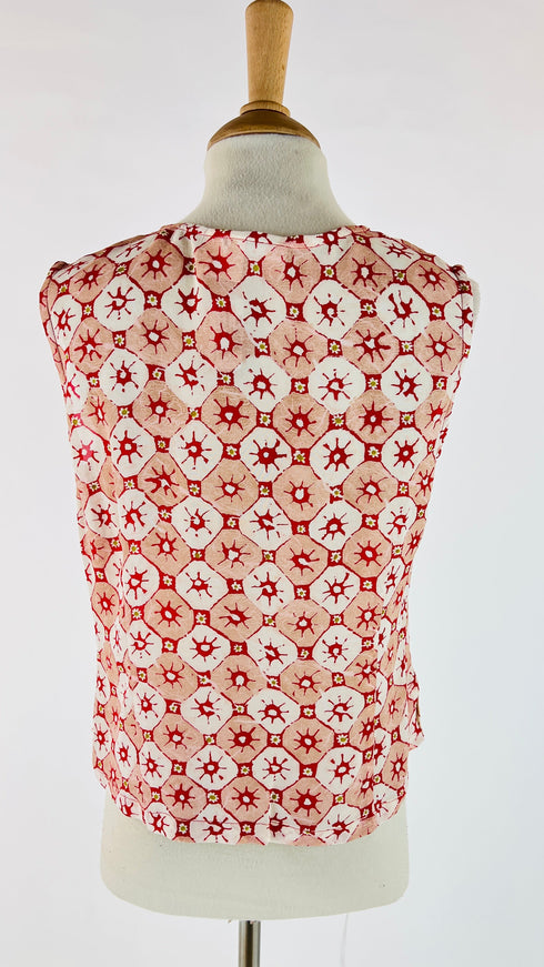 Blusa stampata smanicata