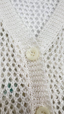 Cardigan a rete con pon-pon DORosi