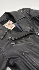 Biker in pelle nero High