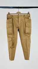 Pantaloni capri tasche e zip DSQUARED