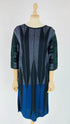 Abito midi maglia lurex