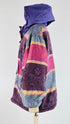 Piumino multicolor cappuccio