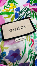 Pantaloni floreali coulisse GUCCI