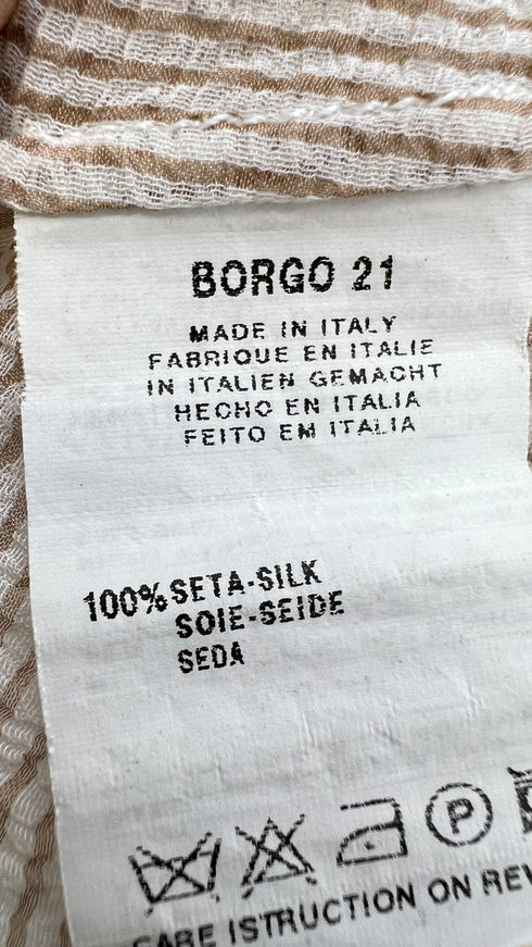 Camicia in seta micro righe