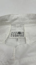 Pantalone in cotone bianco MM6 MAISON MARGIELA