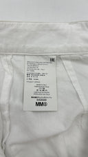 Pantalone in cotone bianco MM6 MAISON MARGIELA
