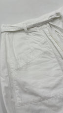 Pantalone in cotone bianco MM6 MAISON MARGIELA