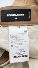 Pantaloni capri tasche e zip DSQUARED