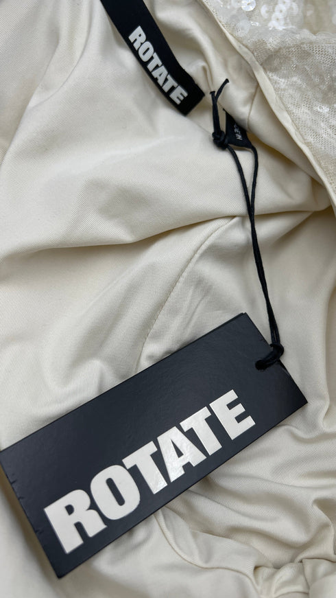 Abito lungo paillettes con cartellino