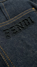 Jeans logo traforato FENDI
