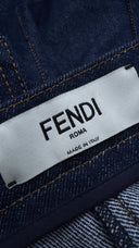 Jeans logo traforato FENDI