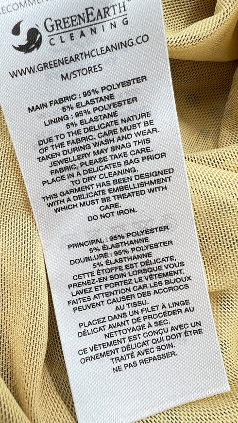 Abito lungo strass con cartellino