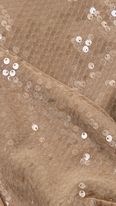 Abito lungo con paillettes