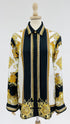 Camicia in seta stampa barocca