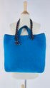 Borsa "Portobello" in lana azzurra